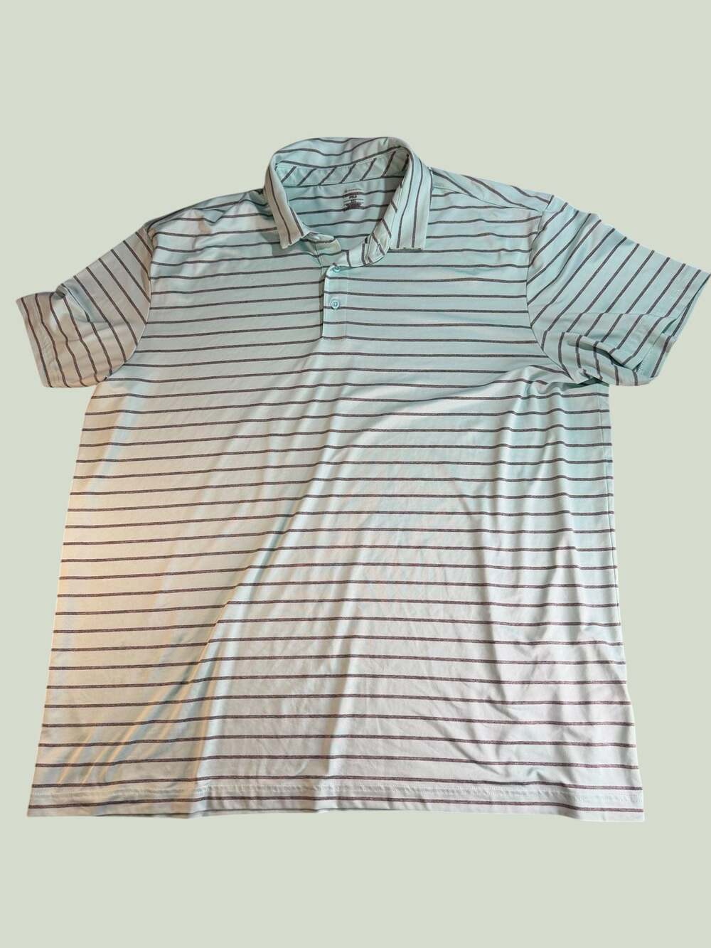Member's Mark Men's Performance Polo Short Sleeve Striped Golf Shirt XXL